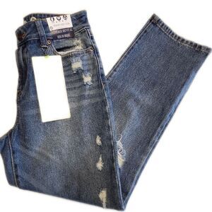 Rewash NWT High Rise Straight Ankle Vintage Revival Distressed Jeans 3/26